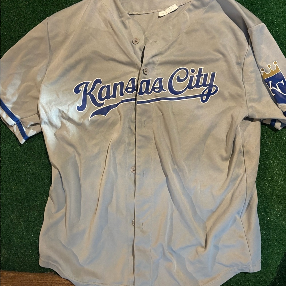 Gray Kansas City Baseball Jersey